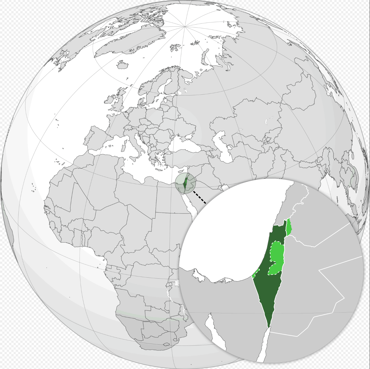 Wo liegt der Israel?